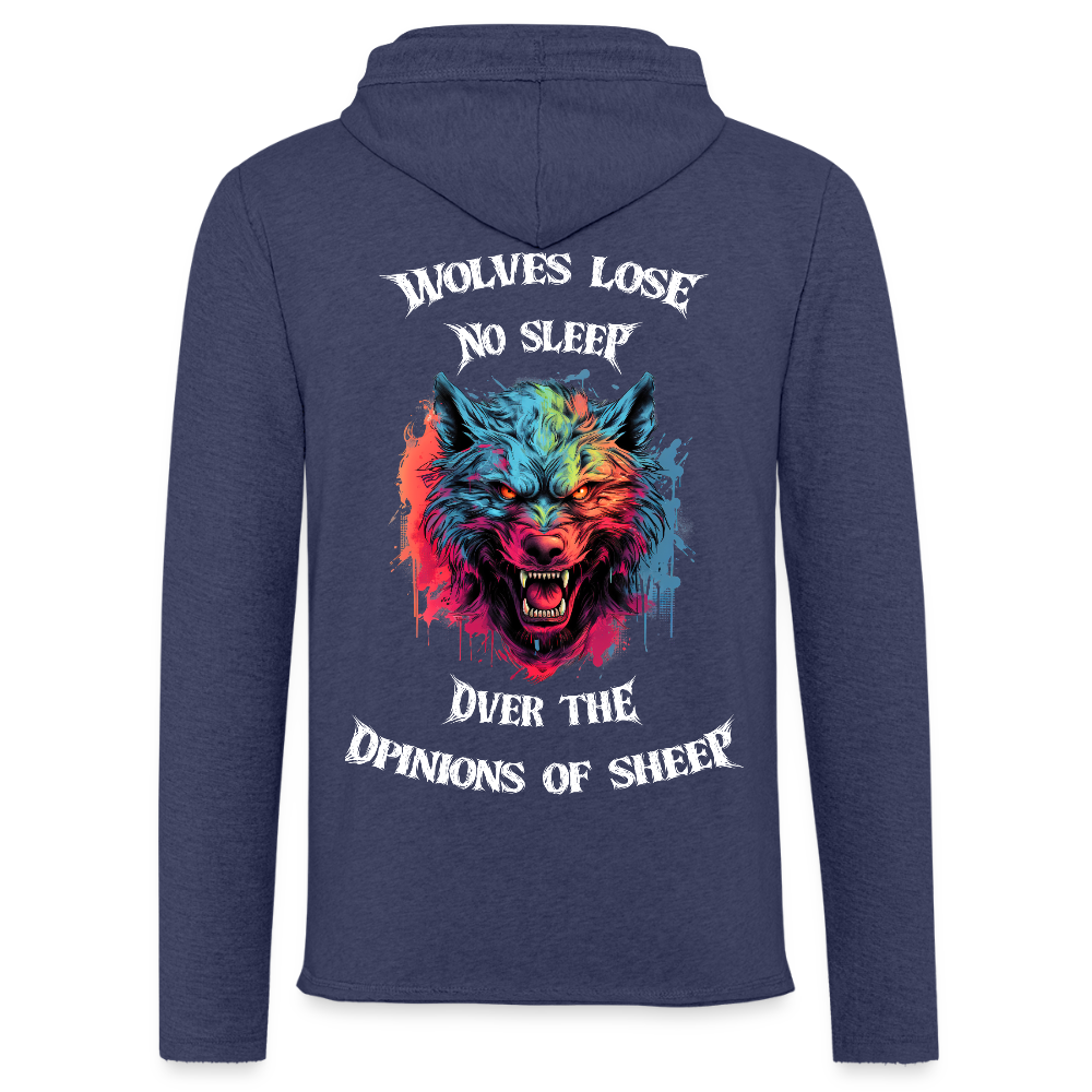 Light Unisex Sweatshirt Hoodie - heather navy
