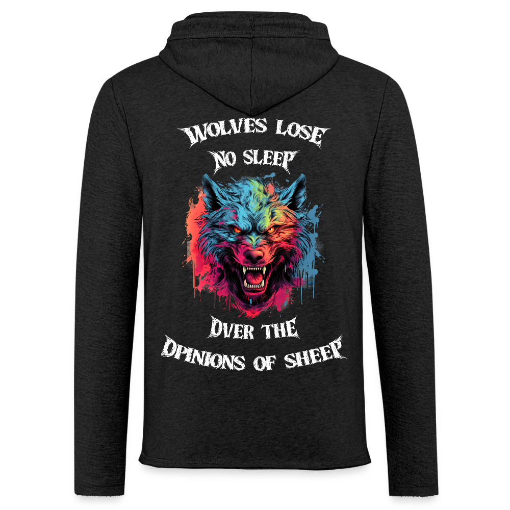 Light Unisex Sweatshirt Hoodie - charcoal grey