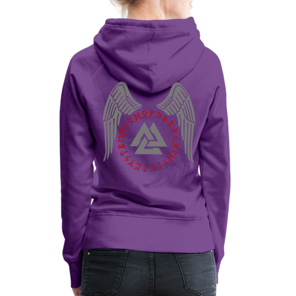Valknut Women’s Hoodie - purple