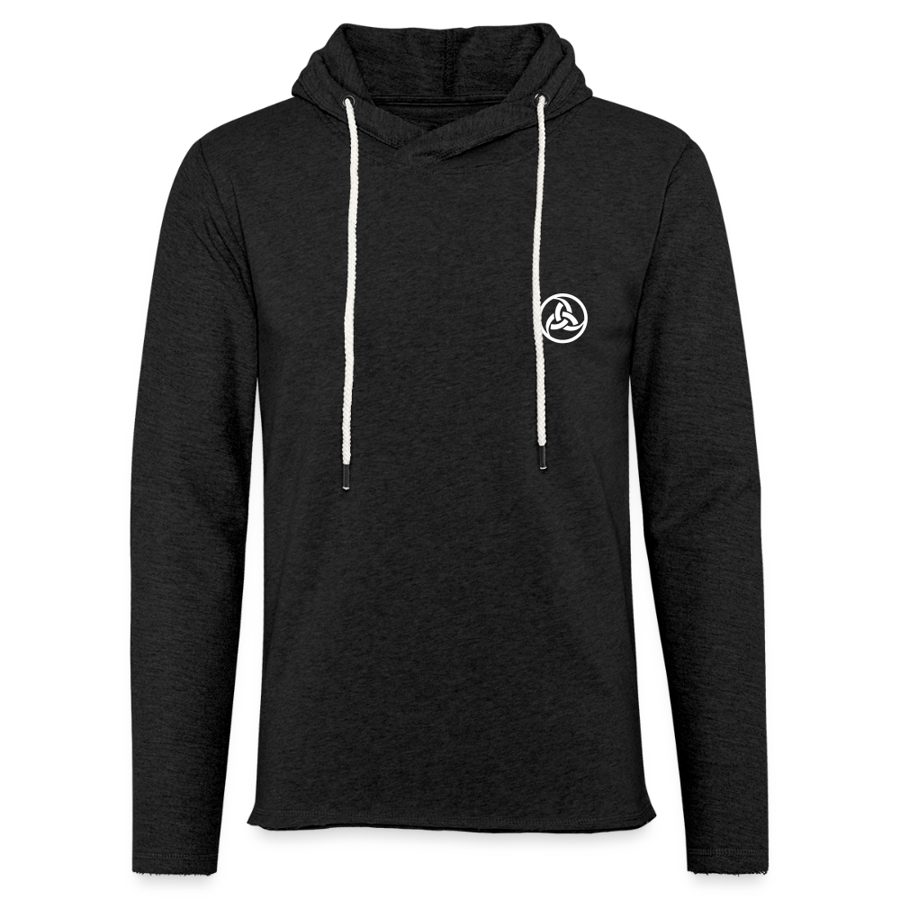 Light Unisex Sweatshirt Hoodie - charcoal grey
