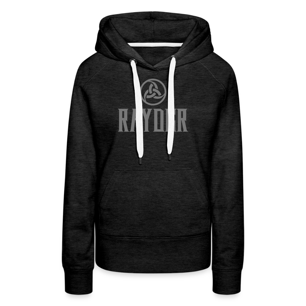 Valknut Women’s Hoodie - charcoal grey