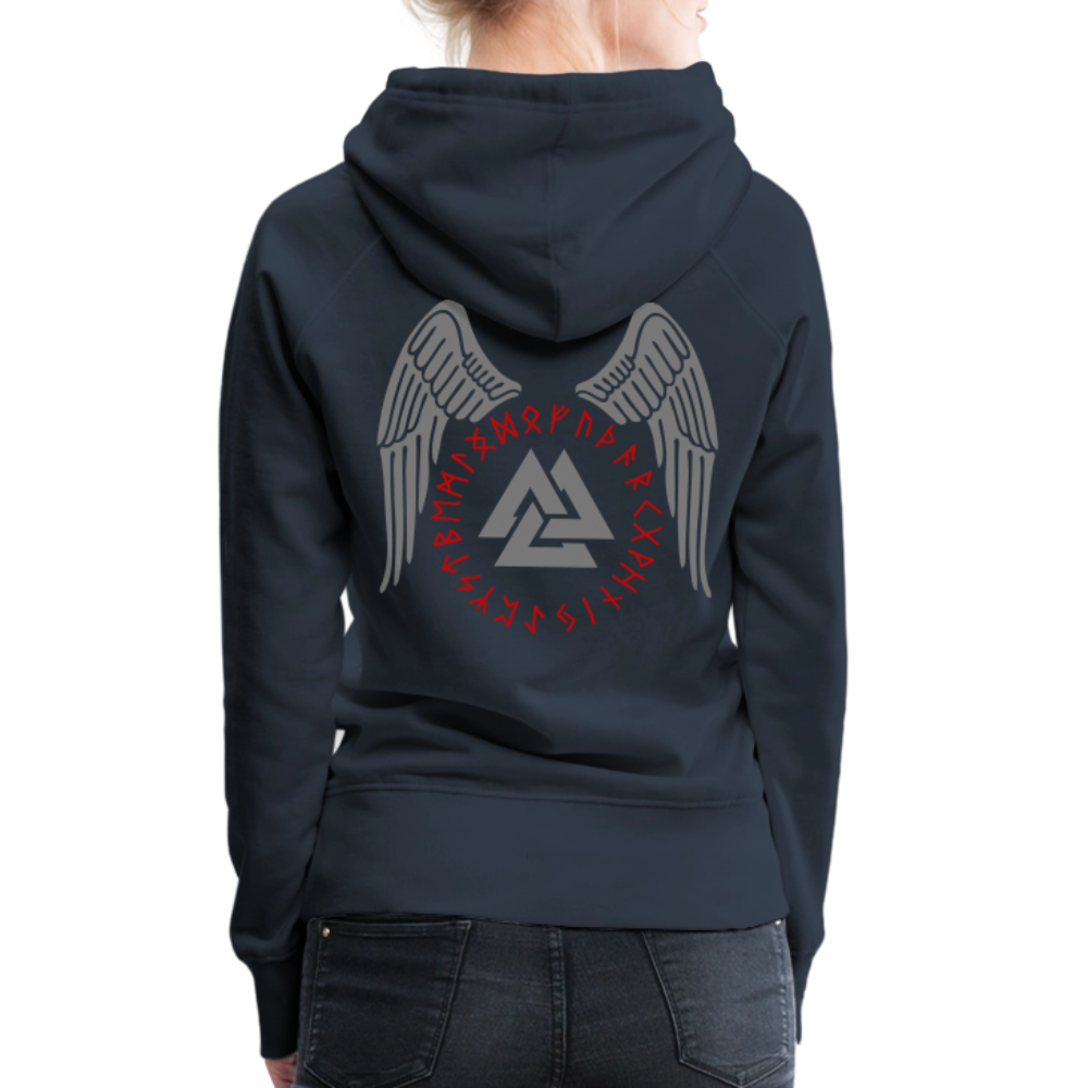 Valknut Women’s Hoodie - navy