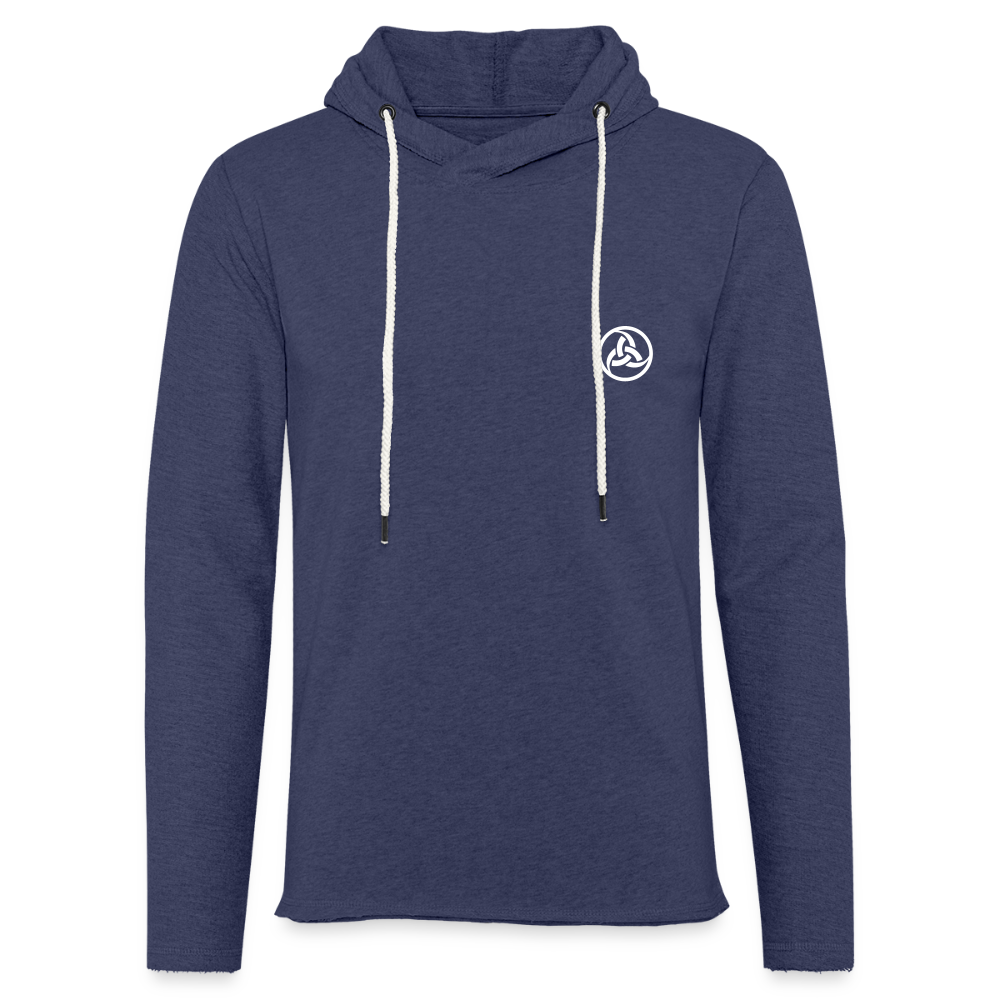 Light Unisex Sweatshirt Hoodie - heather navy