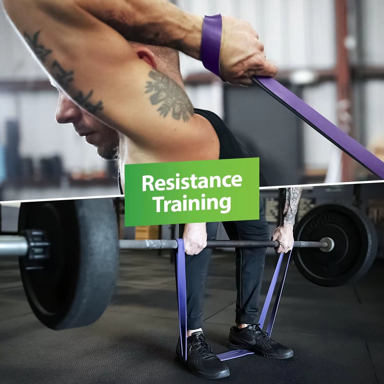 Pull up Assist Band - Stretch Resistance Band - Mobility Band - Powerlifting Bands - Extra Durable Pull-Up 5 Band Set