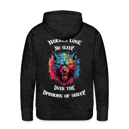 Wolves Men’s Hoodie - charcoal grey